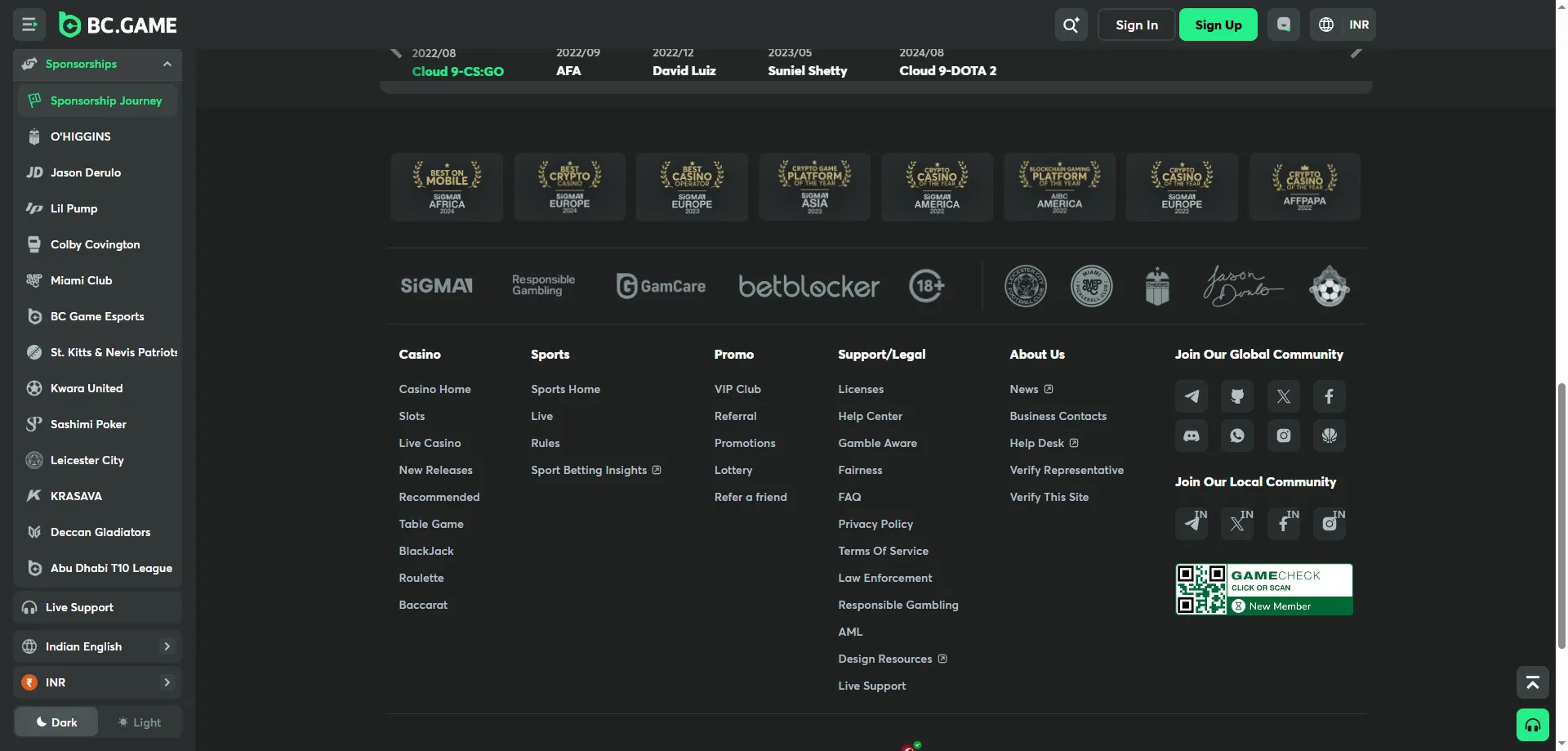 BC Game Casino deposit and withdrawal methods — crypto and INR